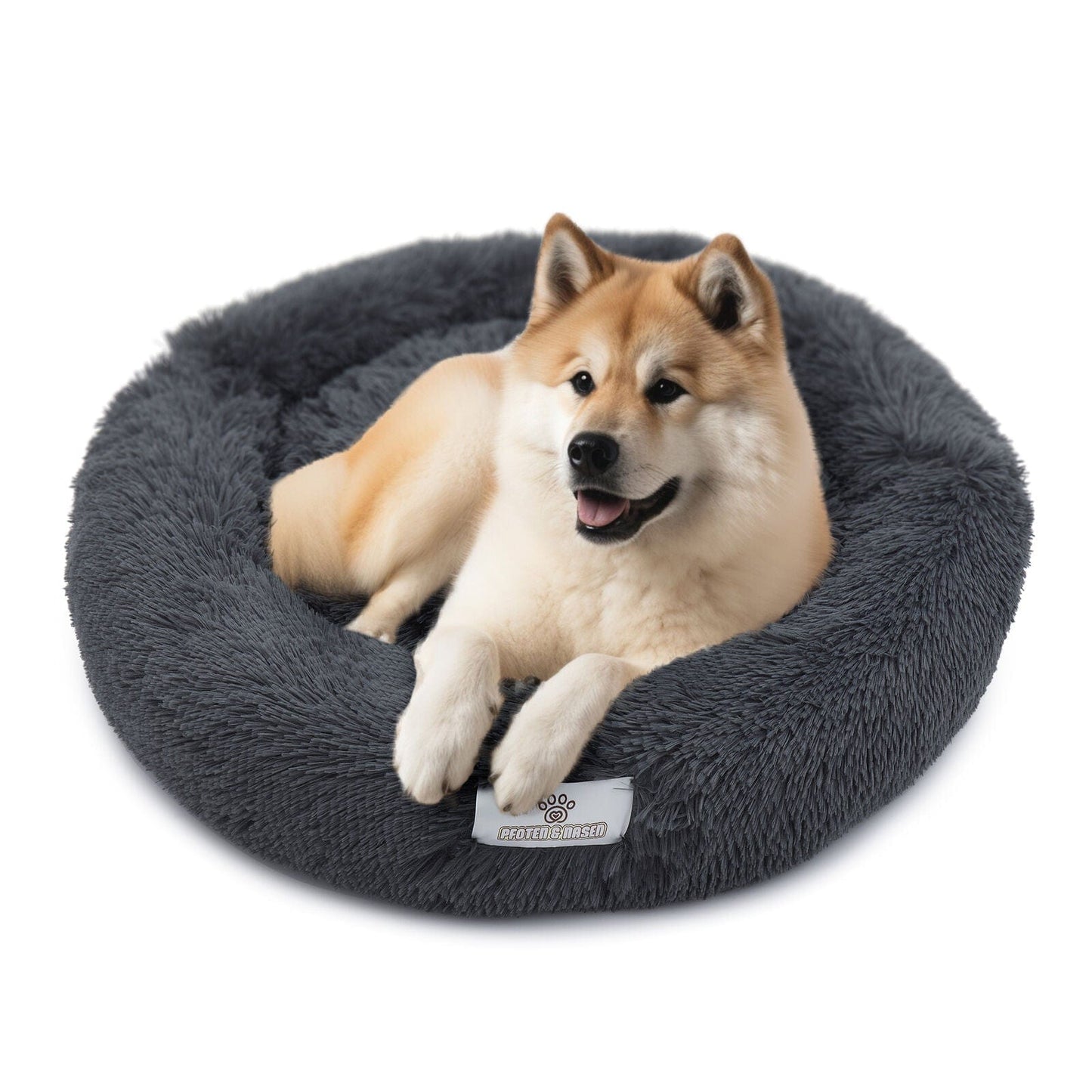 Hund schläft im Donut Hundebett Wolke 7
Flauschiges Hundekissen für kleine Hunde