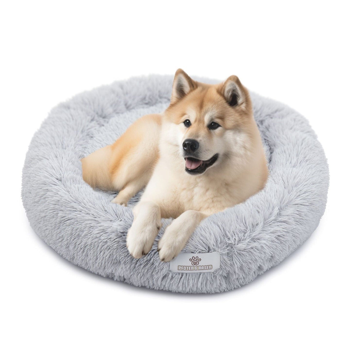 Hund schläft im Donut Hundebett Wolke 7
Flauschiges Hundekissen für kleine Hunde