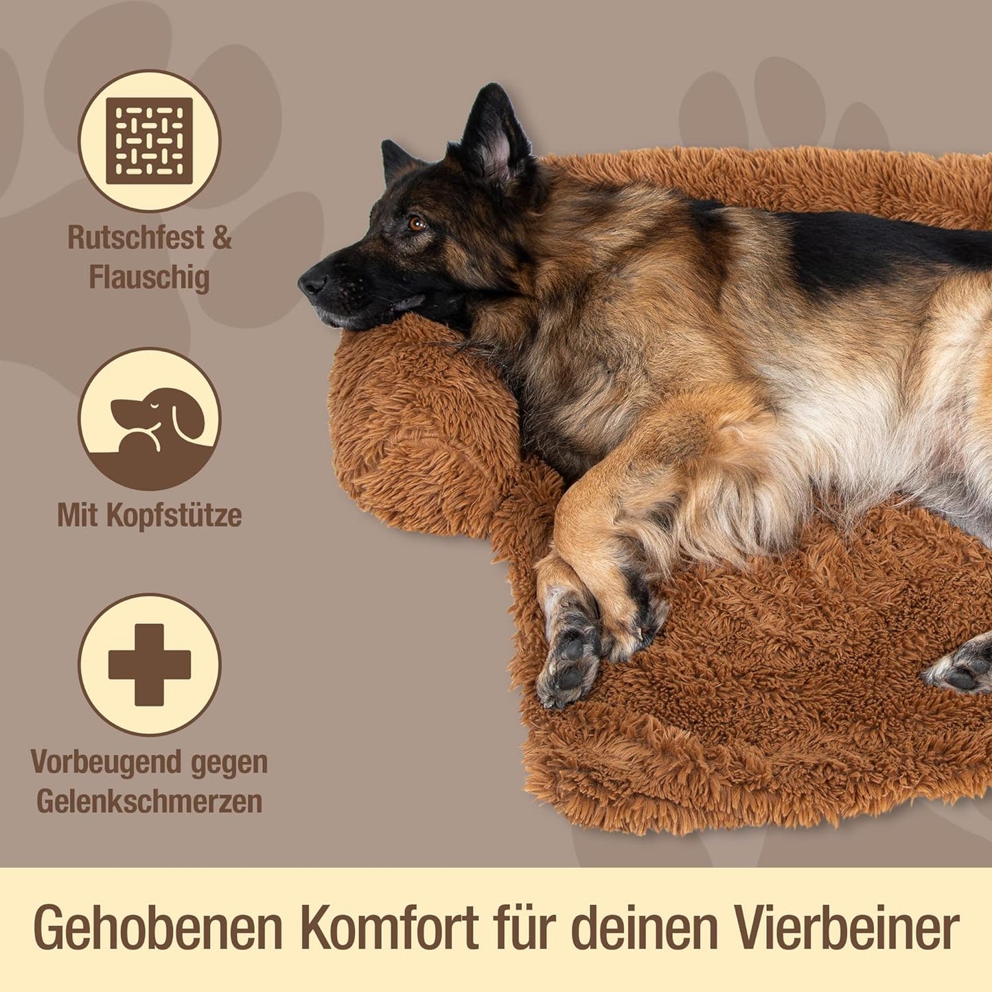 Pfoten&Nasen™Intelligente Hundebett Sofaschutz