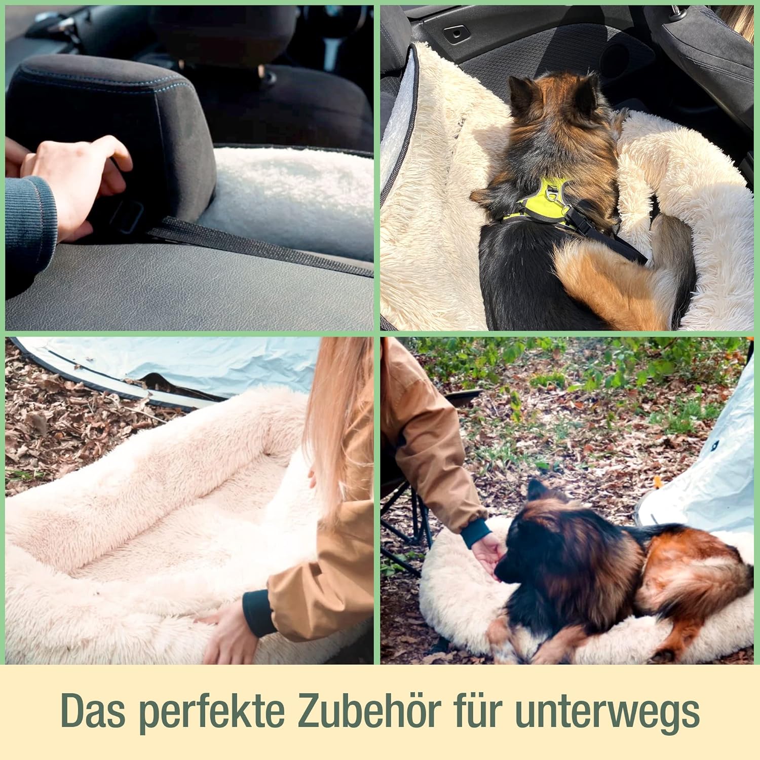 Pfoten&Nasen™2-in-1 Autositz und Bett für Hunde – PFOTEN&NASEN GmbH