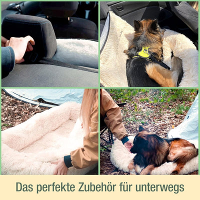 pfotestore Pfoten&Nasen™2-in-1 Autositz und Bett für Hunde