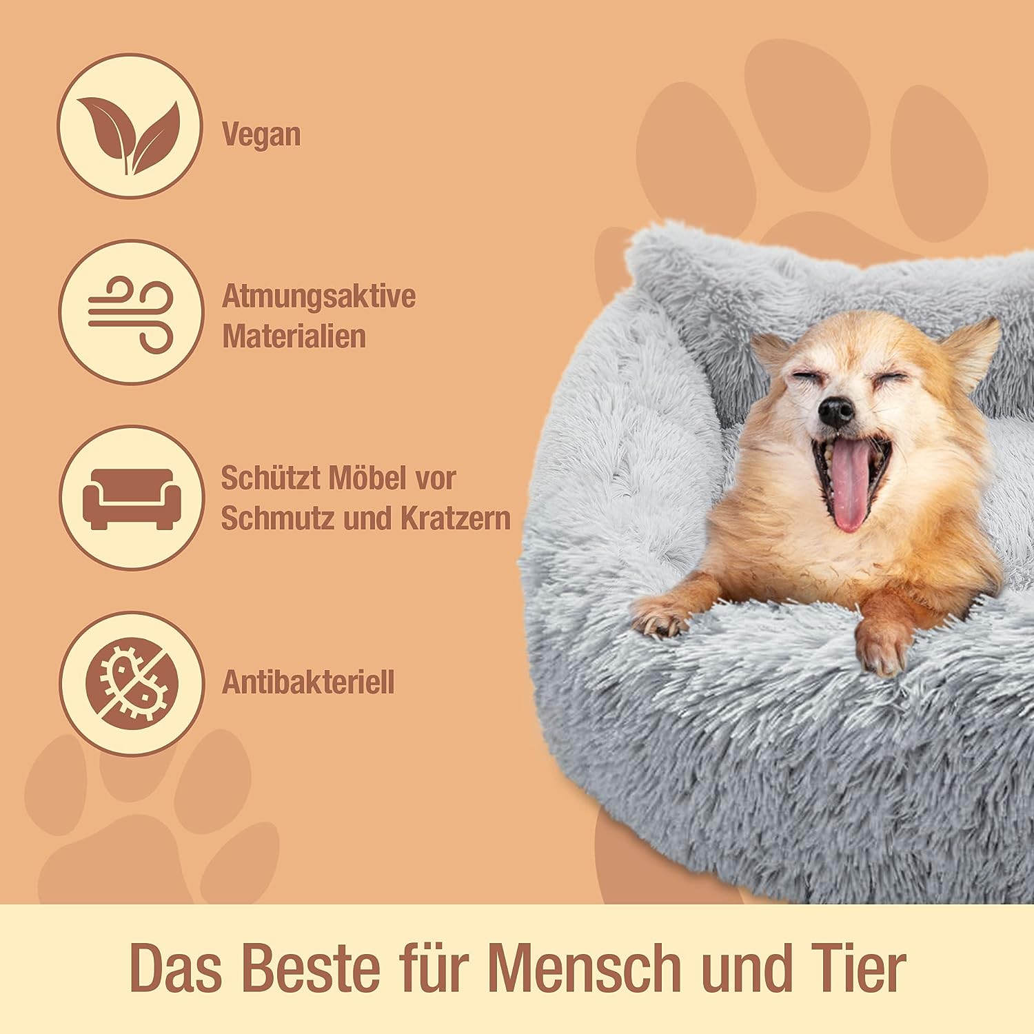 pfotestore Pfoten&Nasen™Das gemütliche Hundebett